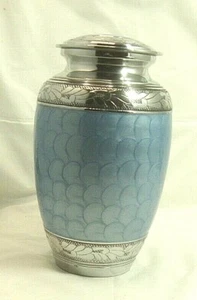 Baby Blue Loving Angel Cremation Urns for Human Ashes - Large - Picture 1 of 4