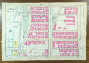 1916 HAMILTON HEIGHTS MANHATTAN Map NEW YORK CITY NY ~ Old Antique Original - Picture 1 of 7