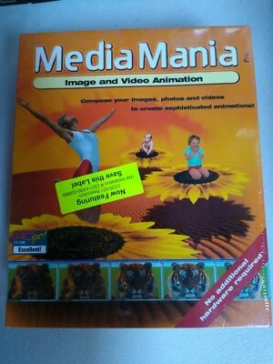 Media Mania Pro Edition Image and Video Animation Win 3x/95/98 or NT NIB - Image 1 of 4