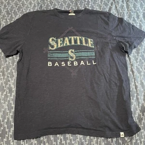 Seattle Mariners Hemd blau Majestic Xtra Large XL Vintage leicht gebraucht siehe Bilder - Bild 1 von 3