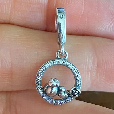 NEW Genuine Pandora Mother & Baby Bird Charm 797060NPRMX Mum Child Mom Love Rose - Image 1 of 4