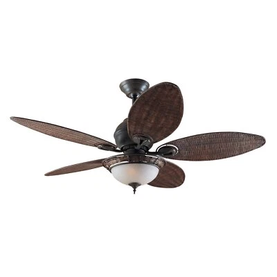 Tropical ceiling fan light with pull chain Hunter CARIBBEAN BREEZE 137cm 54" - Image 1 of 4
