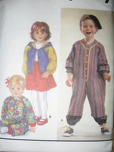 PATTERN child TODDLER 1-4 JUMPSUIT JACKET SKIRT s8758 out of print OOP sewing - Picture 1 of 2
