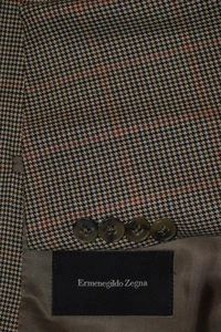 MINT EU 52R US 42R ERMENEGILDO ZEGNA Brown Hounds Tooth Check Sport Coat blazer - Picture 1 of 14