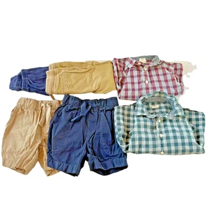 Lote de paquete de ropa para niños pequeños 2T - 6 artículos camisas pantalones J.Crew Gap Primary - Imagen 1 de 13