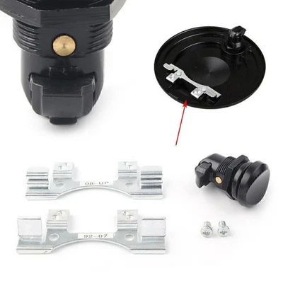 For Harley Touring Road Glide 1992-16 15 Fuel Door Push Button Gas Oil Cap Tank - Изображение 1 из 4