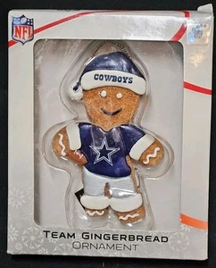 Dallas Cowboys NFL Team Logo Gingerbread Man Ornament Forever Collectibles 2011 - Bild 1 von 8