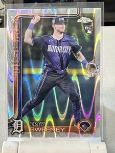 Trey Sweeney 2025 Topps Chrome RayWave Refractor Rookie Card - Picture 1 of 1