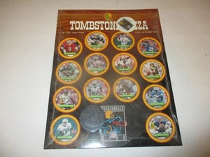 Tombstone Pizza - NFL Quarterback Club Milk Cap/Pog Set (1996) John Elway, Faulk - Bild 1 von 2