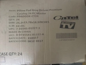 Ontel Pillow Pad Gray Deluxe Multi Angle Soft Tablet Stand NEW - Picture 1 of 3