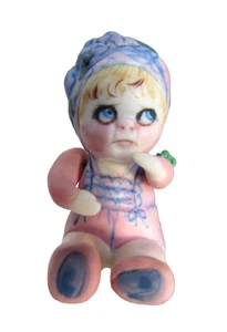Artist NITA GEHLHARDT 1974 Hand Painted Bisque BABY Beach Outfit Miniature Doll - Picture 1 of 6