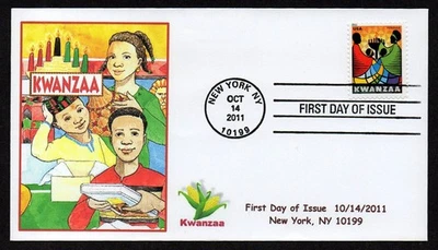 USA, SCOTT # 4584, USA CACHETS FDC COVER - HOLIDAY KWANZAA FESTIVAL, YEAR 2011 - Image 1 of 2