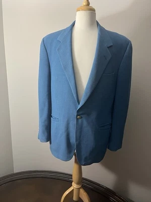 Blazer V2 By Versace azul marinho texturizado medusa dourado botão 40R lã  - Imagem 1 de 4