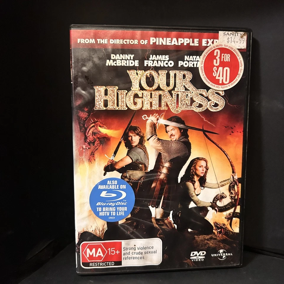 Your Highness DVD 2011 Stars Danny McBride & James Franco GC R245 PAL - Image 1 of 3