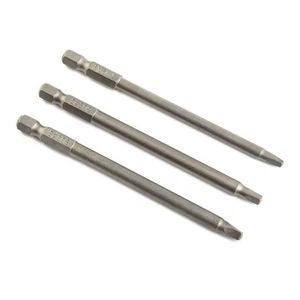 3 Piece Wear Resistant Alloy Steel Square Driver Bits for Electric & Air Tools - Picture 1 of 12