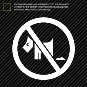 (2x) No Dogs Allowed Sticker Die Cut Decal Self Adhesive Vinyl pets animals #1 - Picture 1 of 1