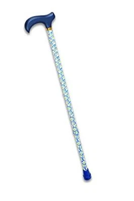 Harvy Canes - Aluminum Adjustable - Derby Handle - Blue Frangipani - Imagem 1 de 2
