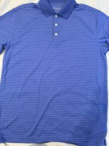 WALTER HAGEN Performance Golf Polo - dunkelblau und hellblau gestreift Größe M - Bild 1 von 7
