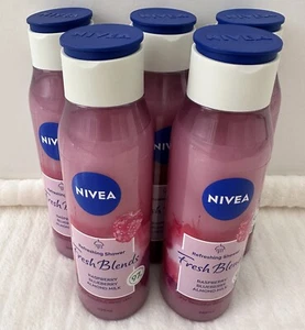 Nivea Raspberry Fresh Blends Refreshing Shower Gel(5x300ml) - Picture 1 of 13