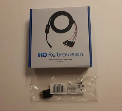 HD Retrovision Genesis Component/YPbPr Cables w/ PS1 Adapter, Factory Sealed - Image 1 of 4