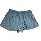Old Navy Women's Blue Pull On Drapey Surfs Up Elastic Waist Shorts Size Small