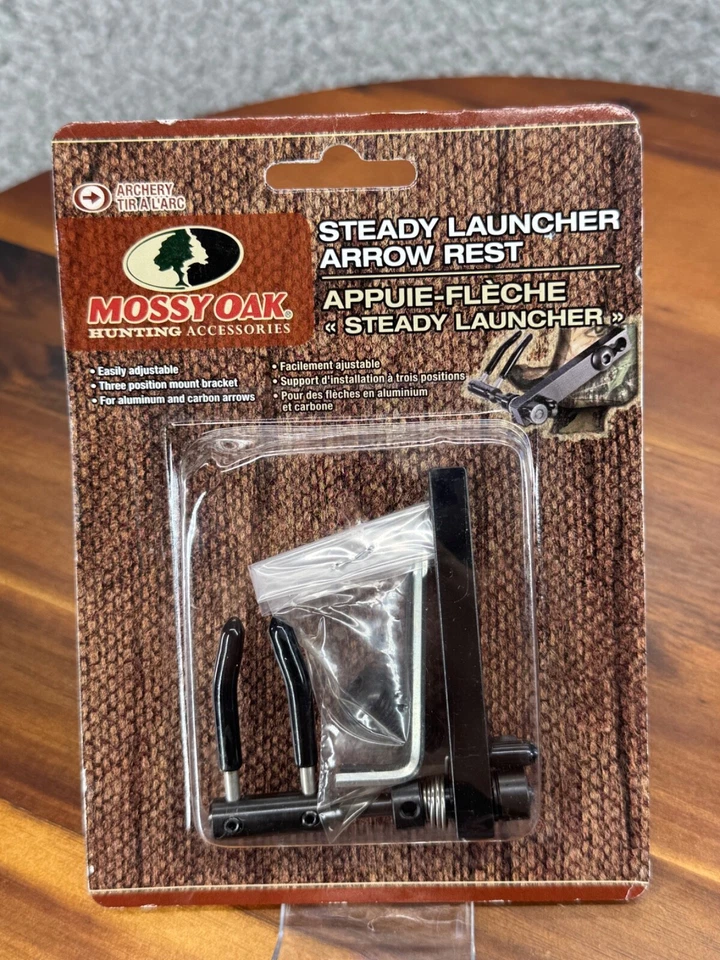 Mossy Oak Tiro con Arco Lanzador Estable Reposaflechas Fácilmente Ajustable Negro Foto 1 de 3