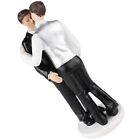Male Wedding Cake Topper Resin Kissing Couple Figure Collectible