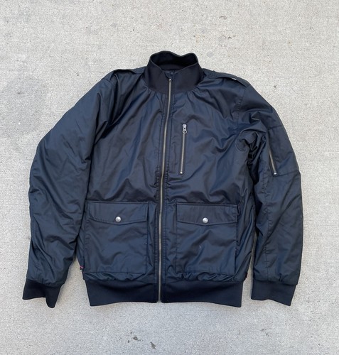 COACH Tampone Quicksilver Isolato Riempito Parka Sportivo Allenatori Bomber Taglia Uomo Large