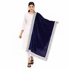 Indian Velvet Scarf Embellished All Over Crystal Work party Wear Dupatta /Chunni