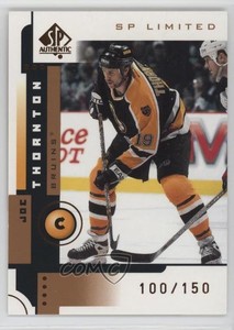 2001-02 SP Authentic SP Limited /150 Joe Thornton #6