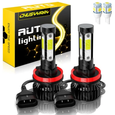 Para Honda Insight 2010-2014 2x H11 6000K Blanco Faro LED Bombillas de haz bajo Foto 1 de 4