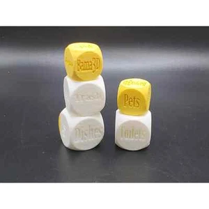 Custom Chore Love Business 6 Side Dice Multiple Colors Your Design! - Picture 1 of 11