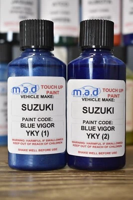 MYLDAN Ritocco Moto Pittura 30ML Bottiglia per Suzuki Blu Vigor YKY (Strato 1 & 2)