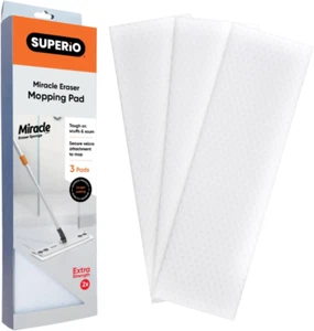 Magic Eraser Mop Refill Head Replacement Miracle Mop Pads, 3 Pack - Picture 1 of 12