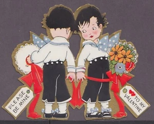 VALENTINE, PLEASE BE MINE, USED, 4" H x 5" W, SEE PICS FOR CONDITION #20 - Picture 1 of 1