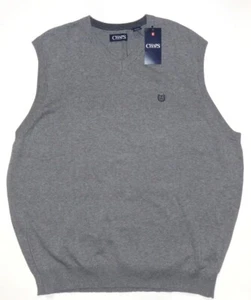 New Chaps Mens Classic Fit V-Neck Sweater Vest Sleeveless Pullover NWT - Picture 1 of 2