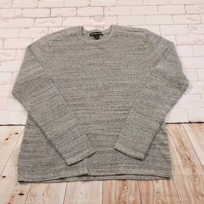 Suéter Pullover Michael Kors Mujer Talla Grande Gris Cuello Redondo Mezcla Algodón Lana Foto 1 de 4