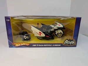 Mattel Hot Wheels 1966 TV Series Batcycle And Sidecar New In Box - Picture 1 of 7