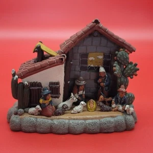 CIAP Nativity Scene Music Box Made in Peru Clay Pottery Ceramic Christmas - Picture 1 of 17