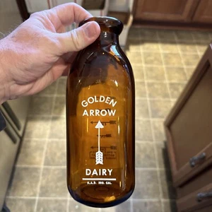 Golden Arrow Dairy ACL Quart Milk Bottle San Diego California CA - Picture 1 of 9
