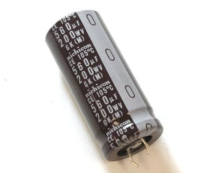 5x 560uF 200V Snap In Mount Electrolytic Capacitor 560mfd 200VDC 200 Volts 105C - Picture 1 of 1