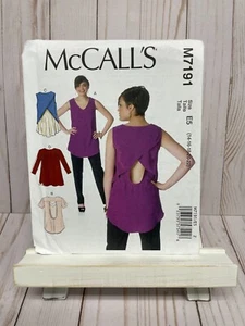 McCall's 7191 Sewing Pattern Top Shirt Blouse Back Variations E5 Plus 14-22 NEW - Picture 1 of 2