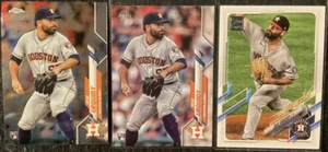2020 (2) Jose Urquidy Rookie Cards & 1 2021 Topps "Future Stars" Karte, siehe Foto - Bild 1 von 2