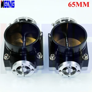 65mm 2.5" Inch Universal Throttle Body Racing CNC Billet Intake BLACK 2PCS - Bild 1 von 4