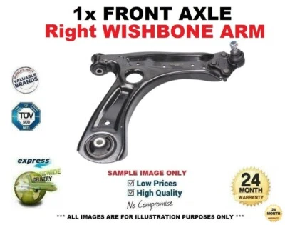 Front RIGHT WISHBONE TRACK CONTROL ARM for SKODA ROOMSTER 1.6TDi 2010-2015 - Image 1 of 4