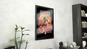 Doom Framed Acrylic/Plexiglass Retro Video Game Poster - Picture 1 of 6