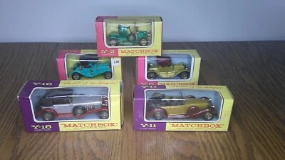 5 Matchbox cars in original boxes Y-2,Y-6,Y-11, Y-14, Y-16, Yester years models - Image 1 of 4