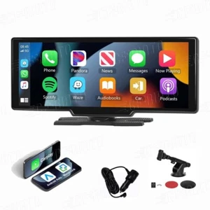 10.26" 2K Car Portable Wireless Apple CarPlay Android Auto Touch Screen Radio FM - Picture 1 of 21