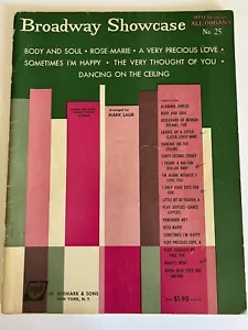 Broadway Showcase All Organs 25 MPH Series Sheet Music 1964 Mark Laub.Vintage. - Picture 1 of 3