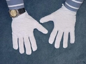24 pcs Unisex Cotton White Inspection Gardening Work Gloves L Size Protective - Picture 1 of 2